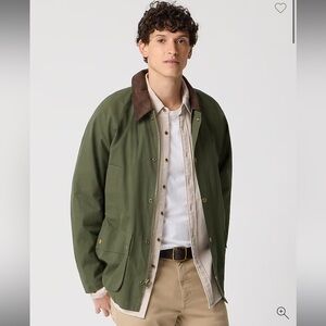J. Crew Factory Cotton-Blend Field Jacket Spanish Moss